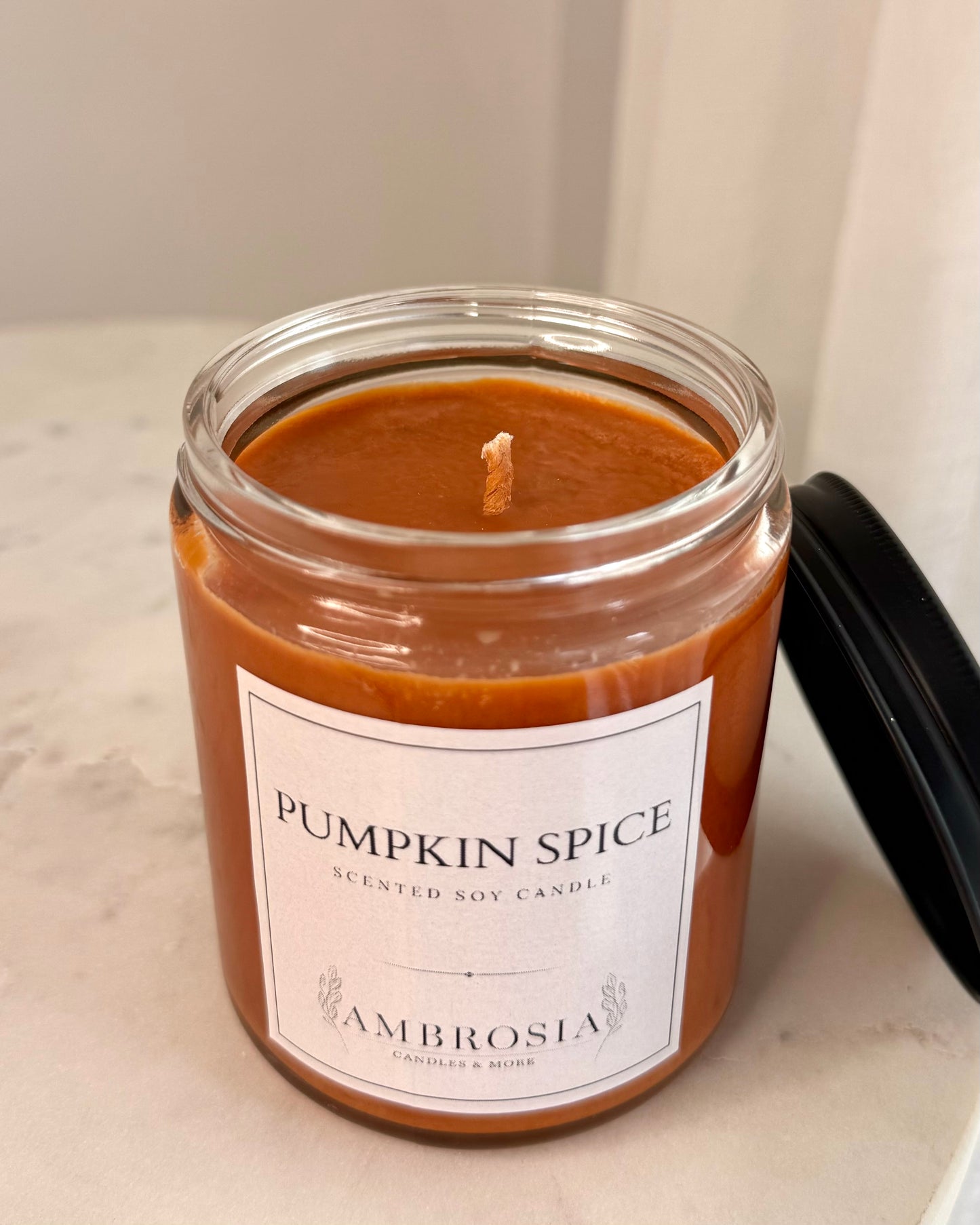 Pumpkin Spice illatgyertya pamut kanóccal