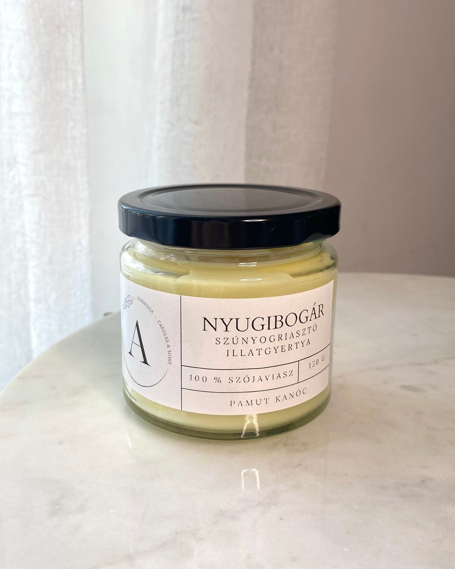 NyugiBogár szúnyogriasztó gyertya pamut kanóccal - AMBROSIA Candles & More