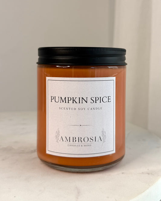 Pumpkin Spice illatgyertya pamut kanóccal