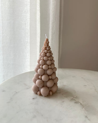 Bézs fenyő gyertyák szettben