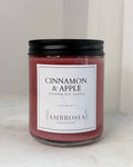 Cinnamon & Apple illatgyertya fa kanóccal