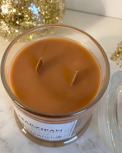 Marzipan óriás illatgyertya dupla kanóccal