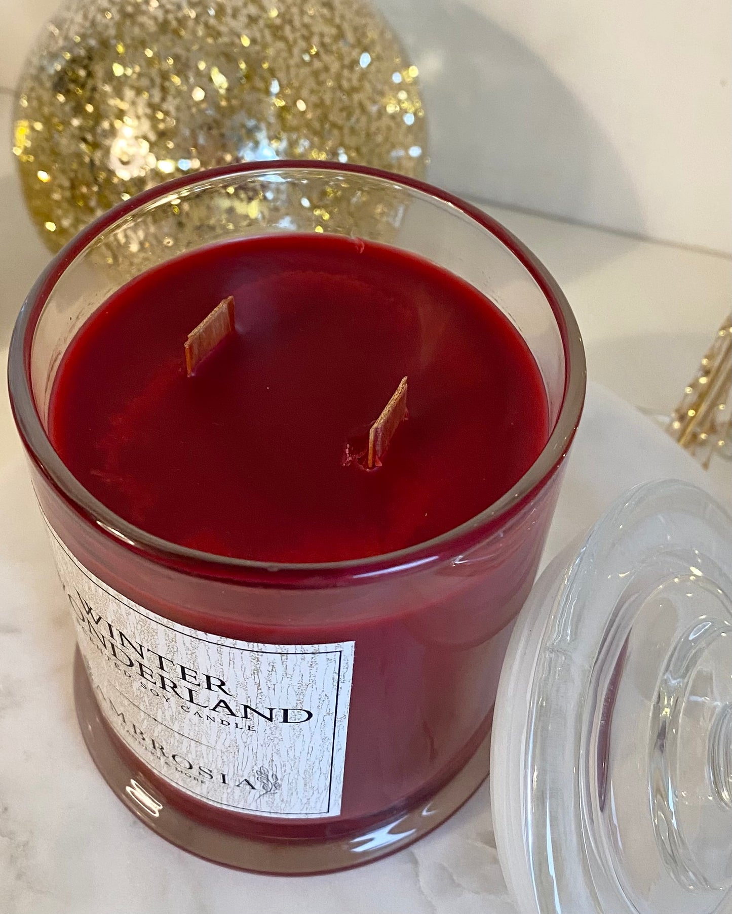 Winter Wonderland óriás illatgyertya dupla kanóccal