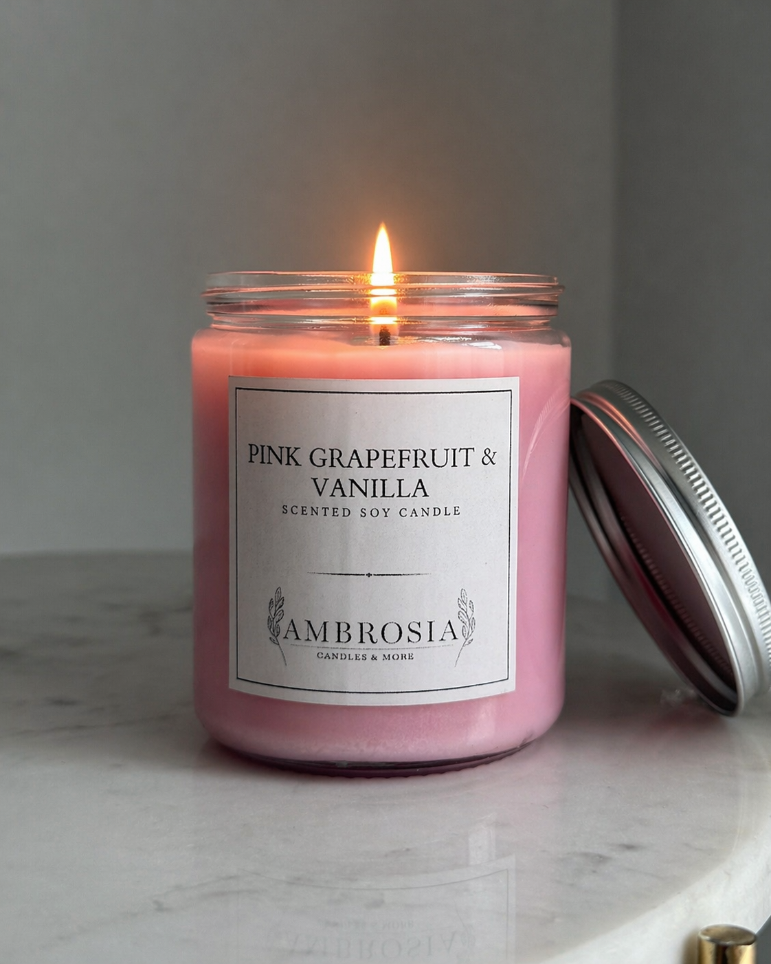 Pink Grapefruit & Vanilla illatgyertya