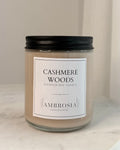 Cashmere Woods illatgyertya pamut kanóccal