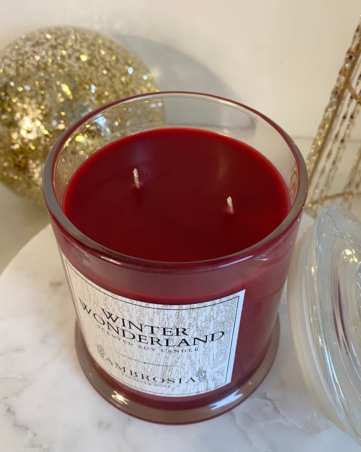 Winter Wonderland óriás illatgyertya dupla kanóccal