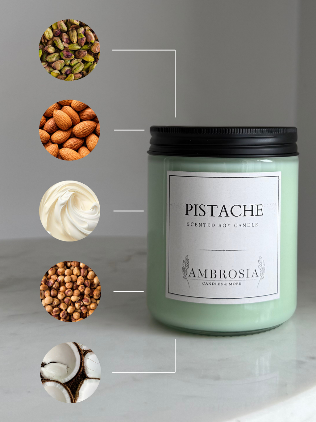 Pistache illatgyertya