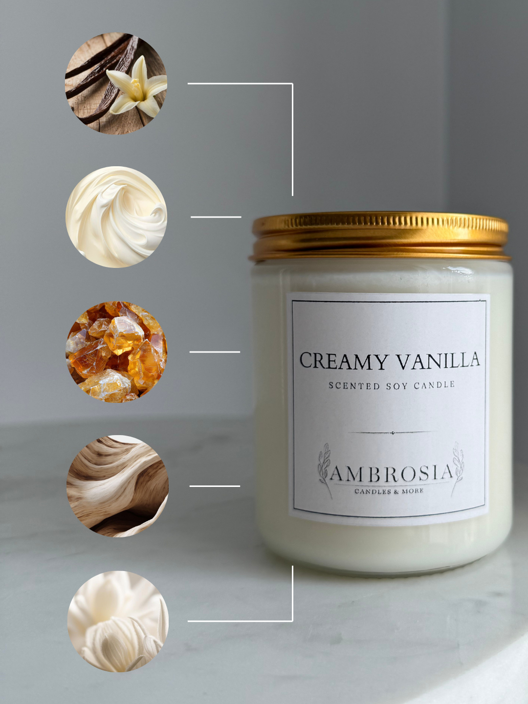 Creamy Vanilla illatgyertya