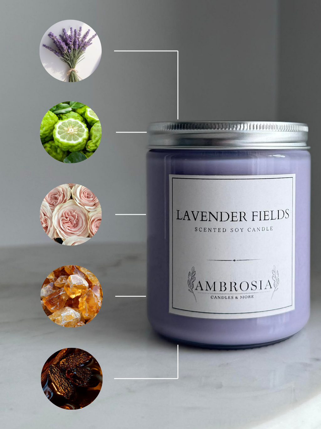 Lavender Fields illatgyertya