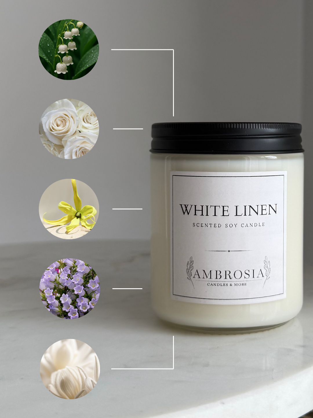 White Linen illatgyertya