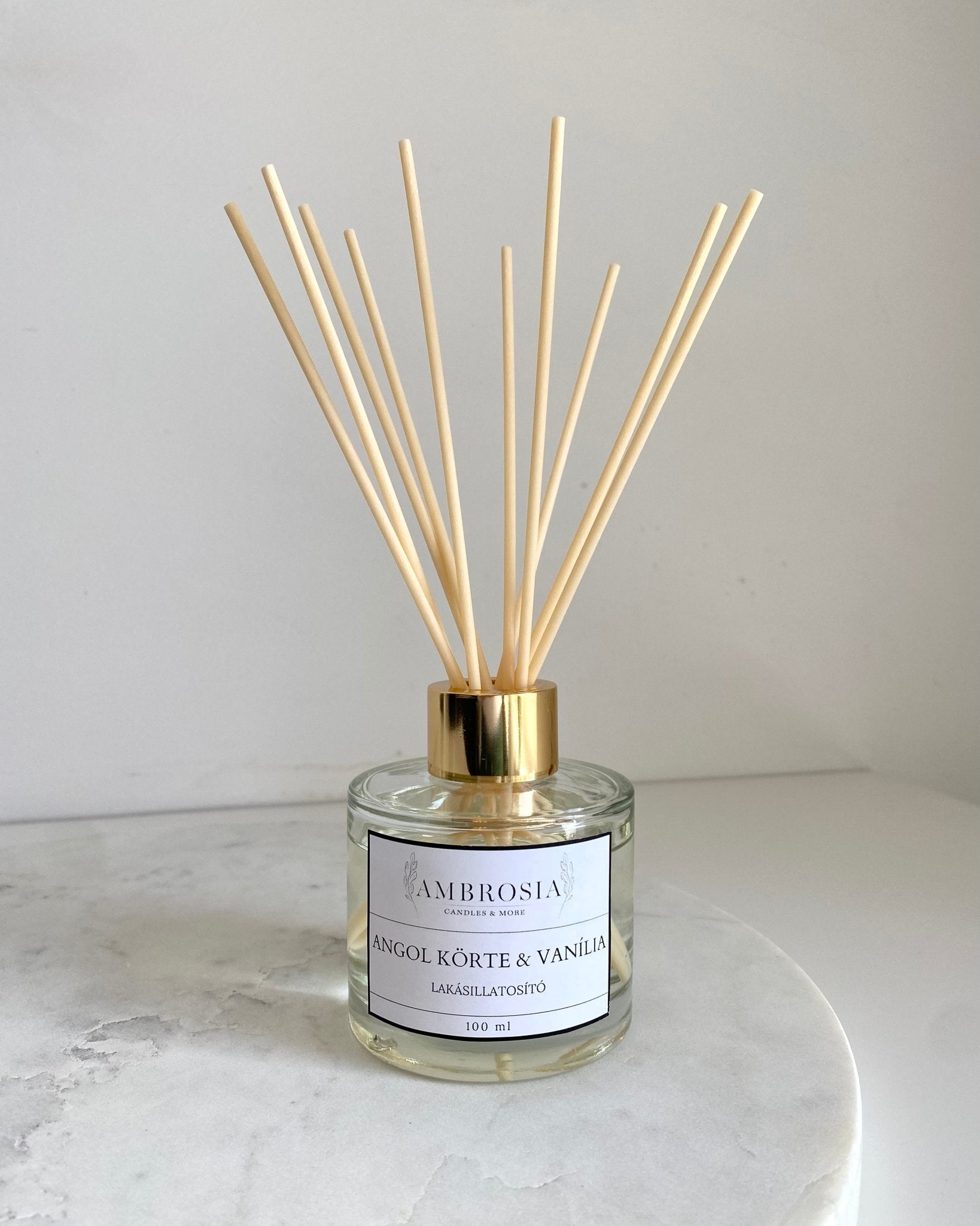 Angol körte & vanília lakásillatosító - AMBROSIA Candles & More