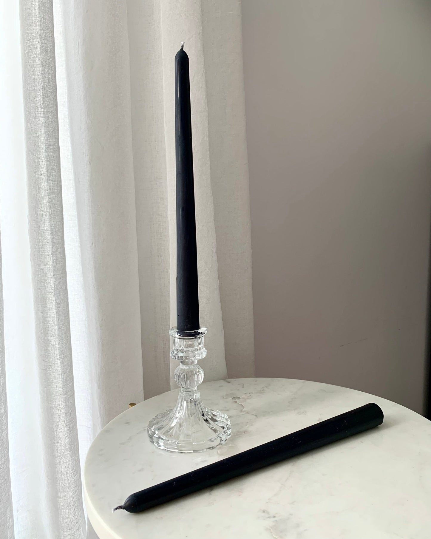 Fekete hosszú gyertyák szettben - AMBROSIA Candles & More