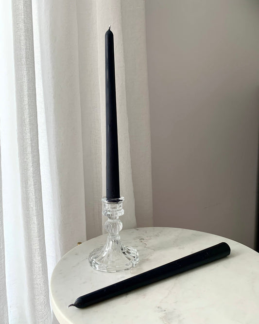Fekete hosszú gyertyák szettben - AMBROSIA Candles & More