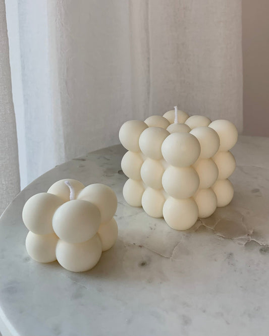 Kis és nagy buborék gyertya szettben - AMBROSIA Candles & More