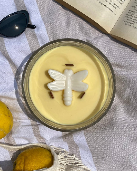 NyugiBogár szúnyogriasztó óriás gyertya fa kanóccal - AMBROSIA Candles & More