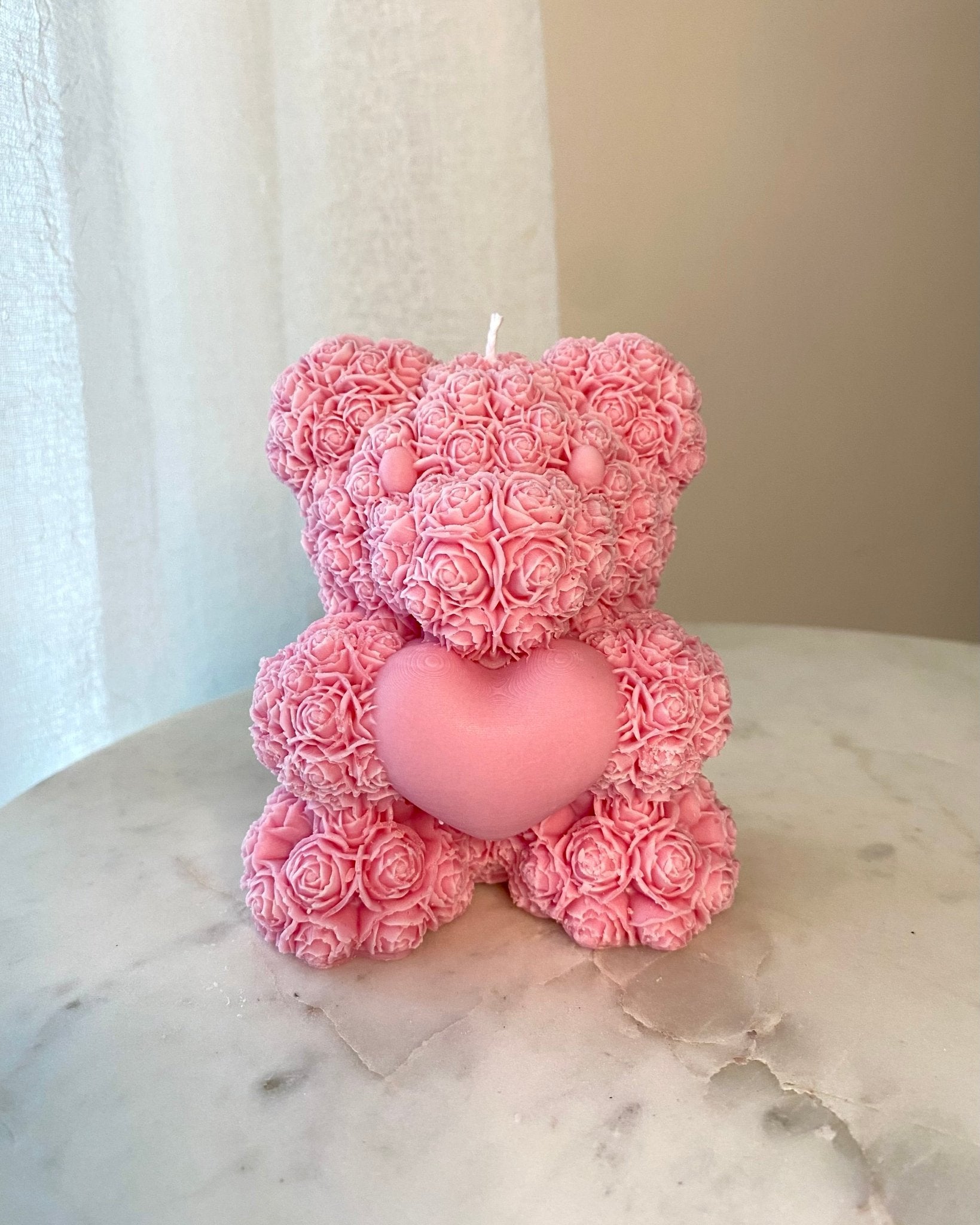 Rózsaszin maci gyertya - AMBROSIA Candles & More