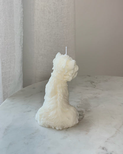 Westie gyertya - AMBROSIA Candles & More